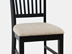 miniaturka Czarne Krzesło Tapicerowane Czerwone Przetarcia – Avola