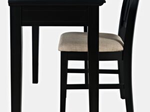 miniaturka Czarne Krzesło Tapicerowane Czerwone Przetarcia – Avola