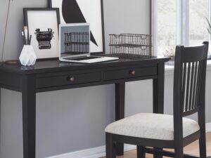 miniaturka Czarne Krzesło Tapicerowane Czerwone Przetarcia – Avola