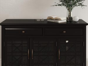 miniaturka Czarna komoda retro z efektami postarzenia – Avola