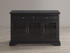 miniaturka Czarna komoda retro z efektami postarzenia – Avola