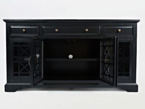 miniaturka Komoda retro czarna z czerwonymi akcentami – Avola