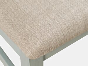 miniaturka Szaromiętowe Krzesło Tapicerowane Kremowe Siedzisko – Avola