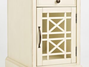 miniaturka Nocna Szafka z Szprosami Przeszklone Drzwi – Avola