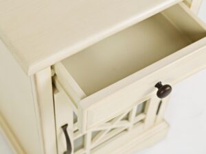 miniaturka Nocna Szafka z Szprosami Przeszklone Drzwi – Avola