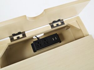 miniaturka Nocna Szafka z Szprosami Przeszklone Drzwi – Avola