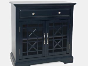 miniaturka Komoda granatowa w stylu retro z przecierką – Avola