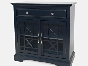 miniaturka Komoda granatowa w stylu retro z przecierką – Avola