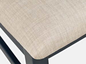 miniaturka Ciemnogranatowe Krzesło Tapicerowane Kremowe Siedzisko – Avola