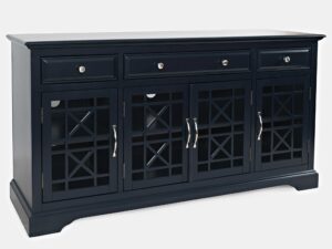 miniaturka Granatowa komoda z delikatnymi zdobieniami – Avola