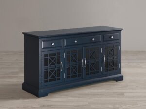 miniaturka Granatowa komoda z delikatnymi zdobieniami – Avola