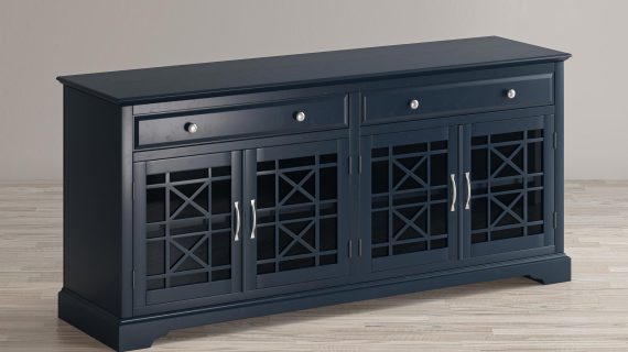 miniaturka Ciemnografitowa Komoda z Subtelnymi Akcentami – Avola