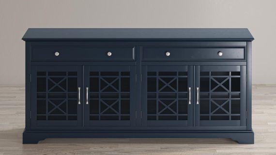 miniaturka Ciemnografitowa Komoda z Subtelnymi Akcentami – Avola