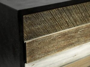 miniaturka Komoda retro z trójwymiarowymi frontami z akacji – Mondo