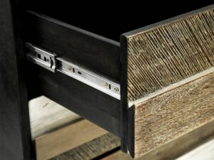 miniaturka Komoda retro z trójwymiarowymi frontami z akacji – Mondo