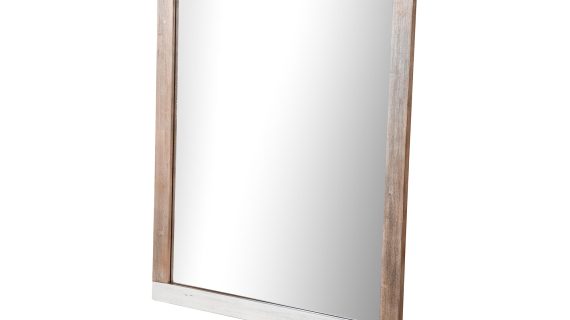 Lustro w stylu retro z ramą z drewna akacji – Mondo