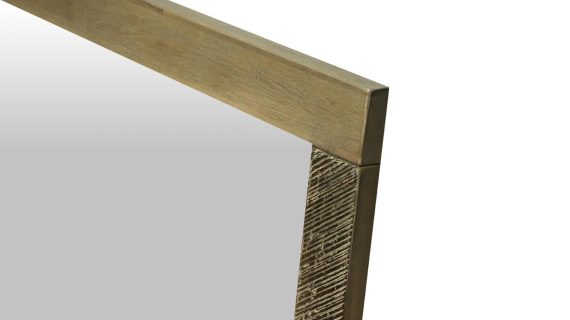 miniaturka Lustro w stylu retro z ramą z drewna akacji – Mondo
