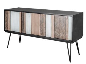 Drewniana komoda retro z 3D frontami z akacji – Mondo