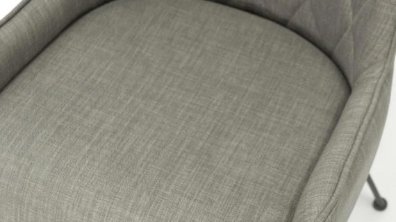 miniaturka Krzesło retro tapicerowane z metalową podstawą – Mondo