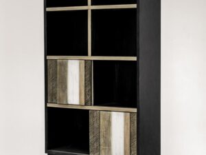 miniaturka Regał z akacjowymi frontami 3D w stylu retro – Mondo