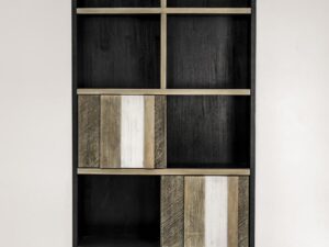 miniaturka Regał z akacjowymi frontami 3D w stylu retro – Mondo