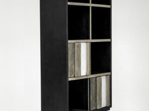 miniaturka Regał z akacjowymi frontami 3D w stylu retro – Mondo