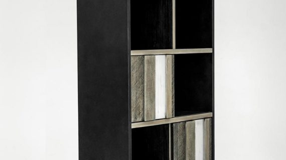 miniaturka Regał z akacjowymi frontami 3D w stylu retro – Mondo