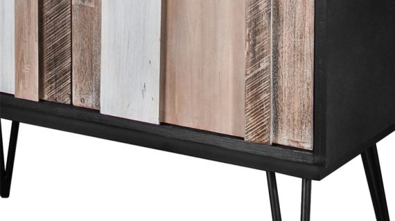 miniaturka Witryna retro z trójwymiarowymi frontami z akacji – Mondo