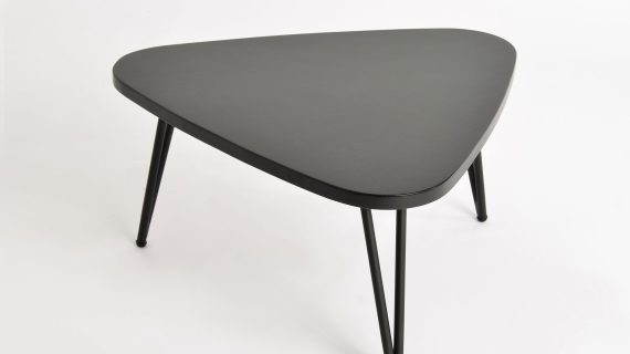 miniaturka Stolik retro z czarnym blatem imitującym kamień – Mondo