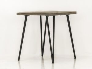 miniaturka Retro stolik kawowy z naturalnym blatem drewnianym – Mondo