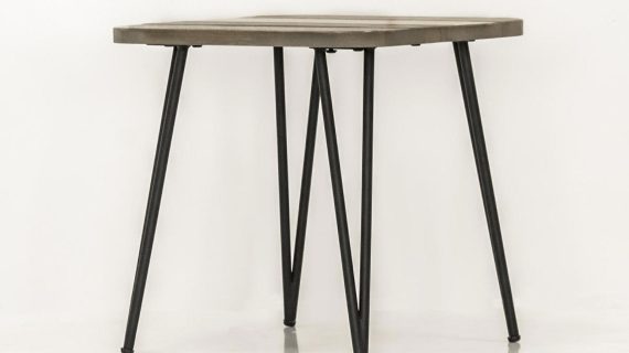 miniaturka Retro stolik kawowy z naturalnym blatem drewnianym – Mondo