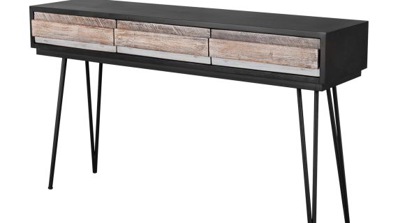 Retro konsola z frontami 3D wykonanymi z akacji – Mondo