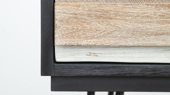 miniaturka Retro konsola z frontami 3D wykonanymi z akacji – Mondo