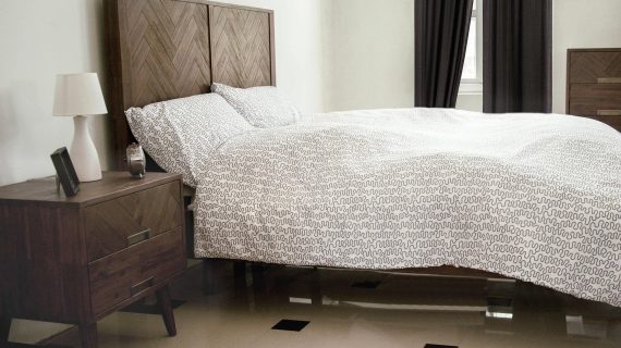 miniaturka Zestaw Ashton Łóżko 140cm Szafki Nocne Intarsjowane – Willowbrook