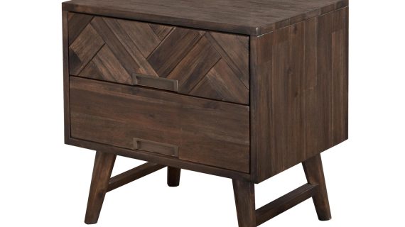 miniaturka Zestaw Ashton Łóżko 140cm Szafki Nocne Intarsjowane – Willowbrook