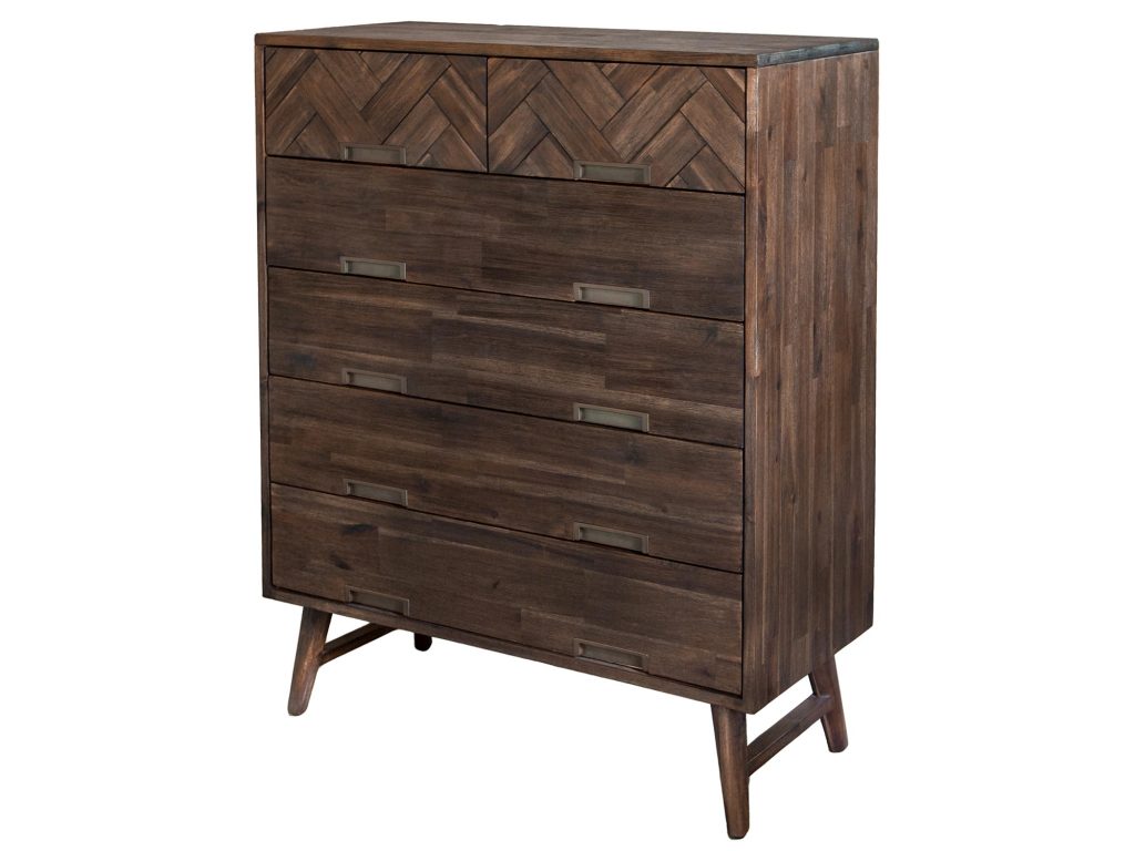 Komoda 3D retro z drewna akacjowego – Willowbrook