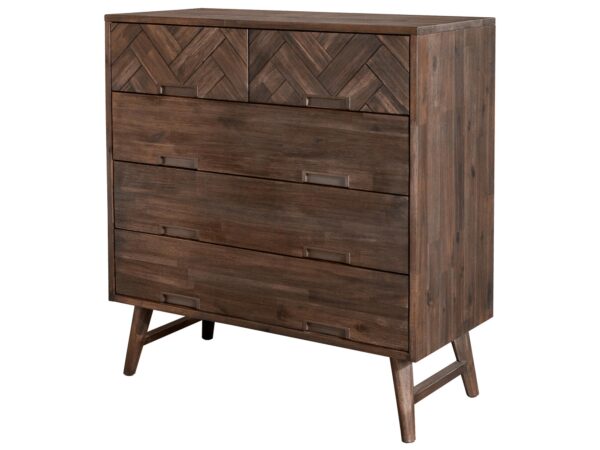 Komoda drewniana z trzema szufladami w stylu klasycznym