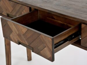 miniaturka Konsola z litego drewna i 3D frontami w stylu retro – Willowbrook