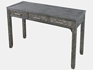 miniaturka Ciemnoszare Biurko Klasyczne z USB – Avola