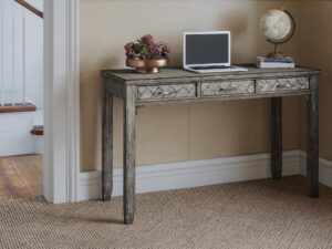 miniaturka Ciemnoszare Biurko Klasyczne z USB – Avola