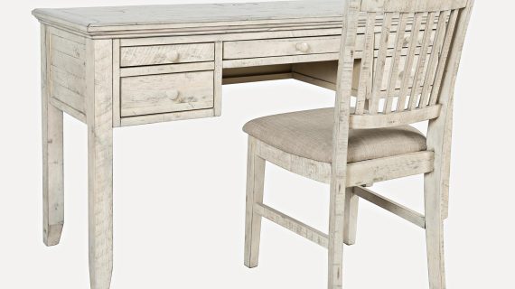 miniaturka Kremowy Zestaw Biurko Krzesło Shabby Chic – Avola