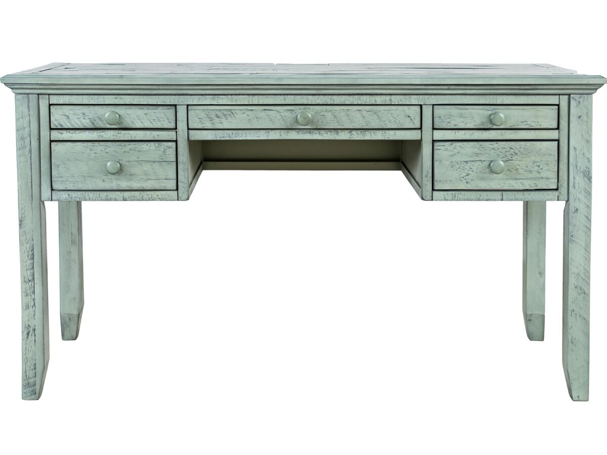 Turkusowe Biurko Rustykalne Shabby Chic Przetarcia – Avola