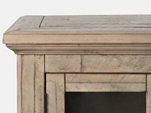 miniaturka Rustykalna Komoda Przeszklone Drzwi Przetarcia – Avola