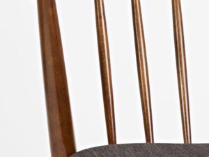 miniaturka Mid-Century Krzesło Grafitowa Tkanina – Avola