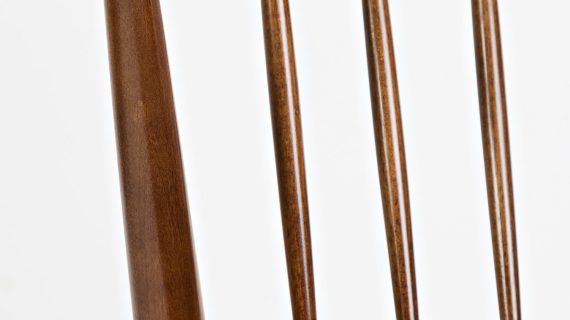 miniaturka Mid-Century Krzesło Grafitowa Tkanina – Avola