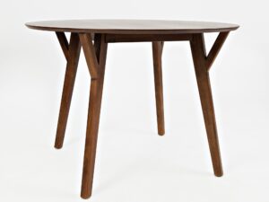 miniaturka Zestaw Stół 112cm Cztery Krzesła Jasnobrązowe – Avola