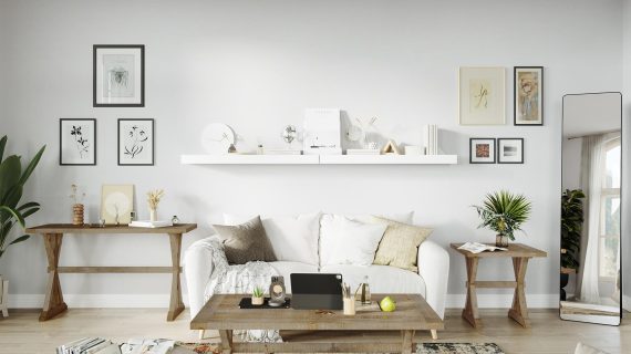 miniaturka Drewniany Stolik Kawowy Klasyczny Wzór Deski – Avola