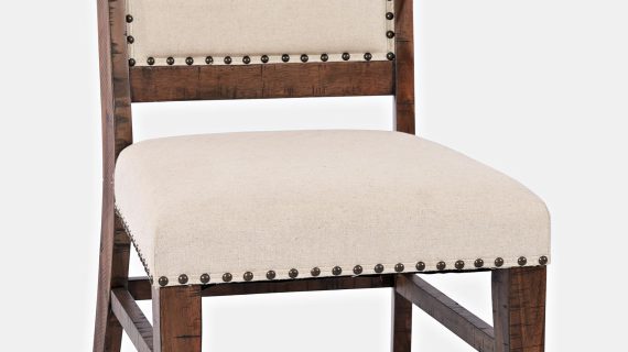 miniaturka Rustykalne Krzesło Ciemne Drewno Shabby Chic – Avola