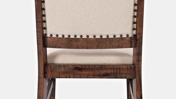 miniaturka Rustykalne Krzesło Ciemne Drewno Shabby Chic – Avola