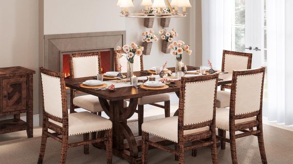 miniaturka Rustykalne Krzesło Ciemne Drewno Shabby Chic – Avola